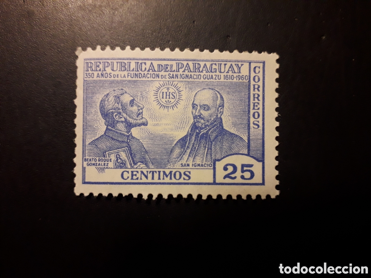 Sellos: PARAGUAY YVERT 824 SELLO SUELTO NUEVO CON CHARNELA 1966 SAN IGNACIO DE LOYOLA PEDIDO M&Iacute;NIMO 3&euro;