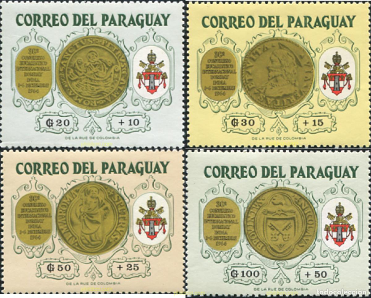 Sellos: 622681 MNH PARAGUAY 1964 38 CONGRESO EUCARISTO EN BOMBAY