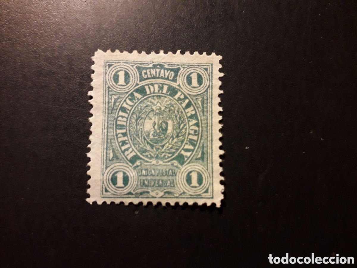 Sellos: PARAGUAY YVERT 18 SELLO SUELTO SIN GOMA 1884 ESCUDO PEDIDO M&Iacute;NIMO 3&euro;