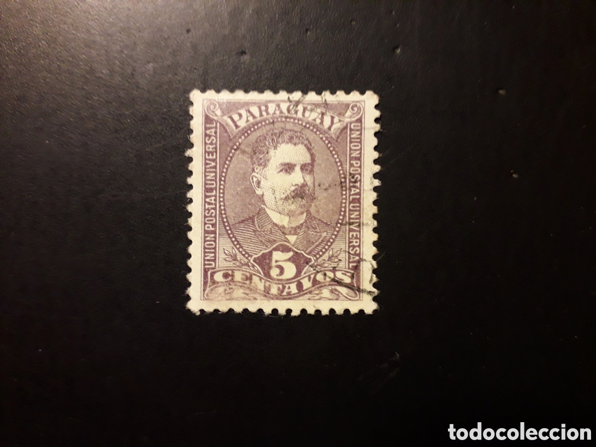 Sellos: PARAGUAY YVERT 32 SELLO SUELTO USADO 1894-96 PERSONAJES PEDIDO M&Iacute;NIMO 3&euro;