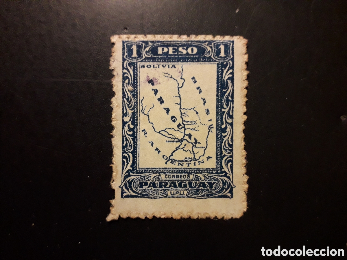 Sellos: PARAGUAY YVERT 245 SELLO SUELTO USADO 1924 MAPAS PEDIDO M&Iacute;NIMO 3&euro;