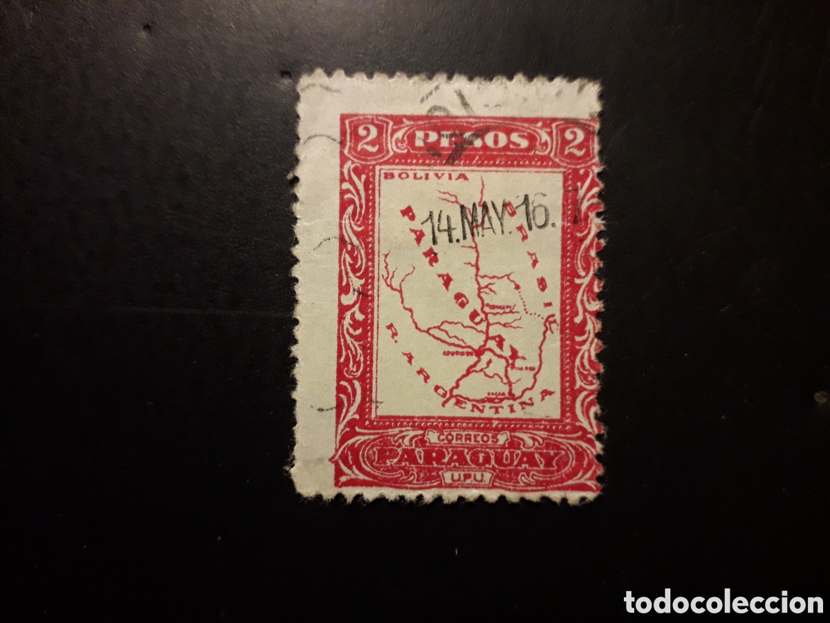 Sellos: PARAGUAY YVERT 246 SELLO SUELTO USADO 1924 MAPAS PEDIDO M&Iacute;NIMO 3&euro;