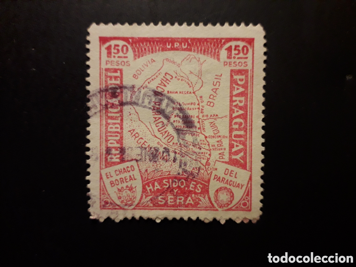 Sellos: PARAGUAY YVERT 334 SELLO SUELTO USADO 1932-6 MAPAS PEDIDO M&Iacute;NIMO 3&euro;