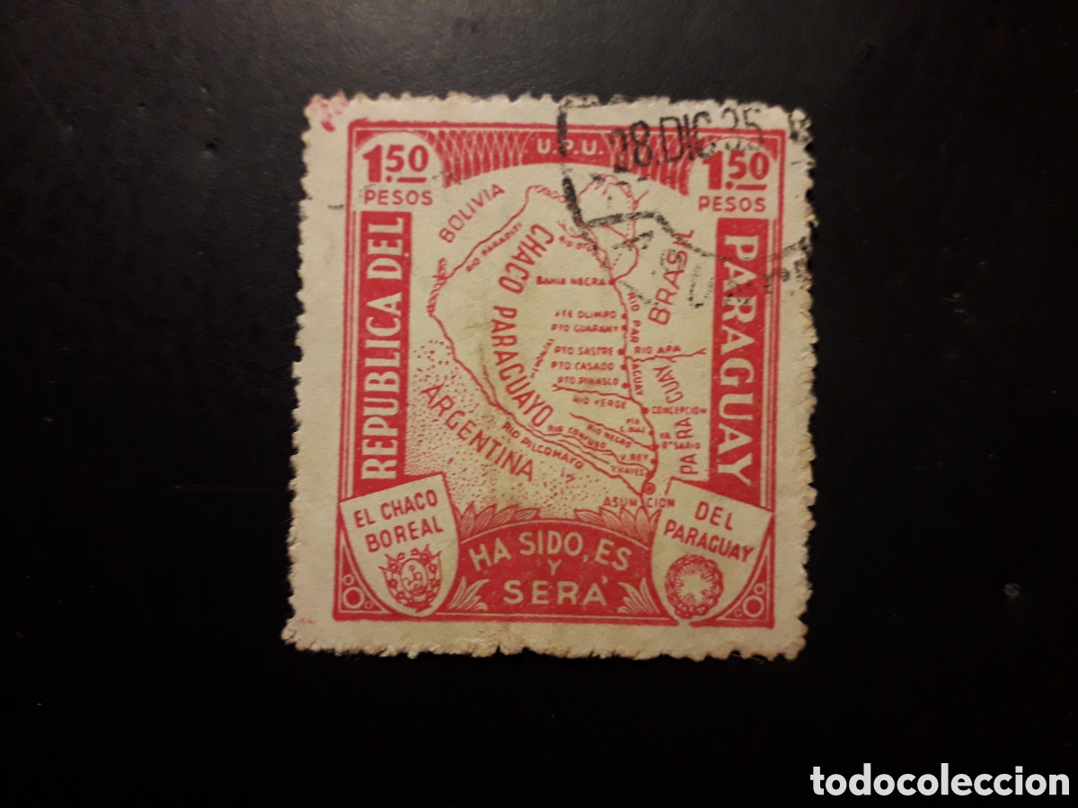 Stamps: PARAGUAY YVERT 334 SELLO SUELTO USADO 1932-6 MAPAS PEDIDO M&Iacute;NIMO 3&euro;