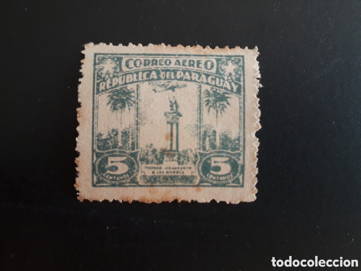Sellos: PARAGUAY YVERT A 46 SELLO SUELTO USADO, MANCHAS 1931 AVIONES PEDIDO M&Iacute;NIMO 3&euro;