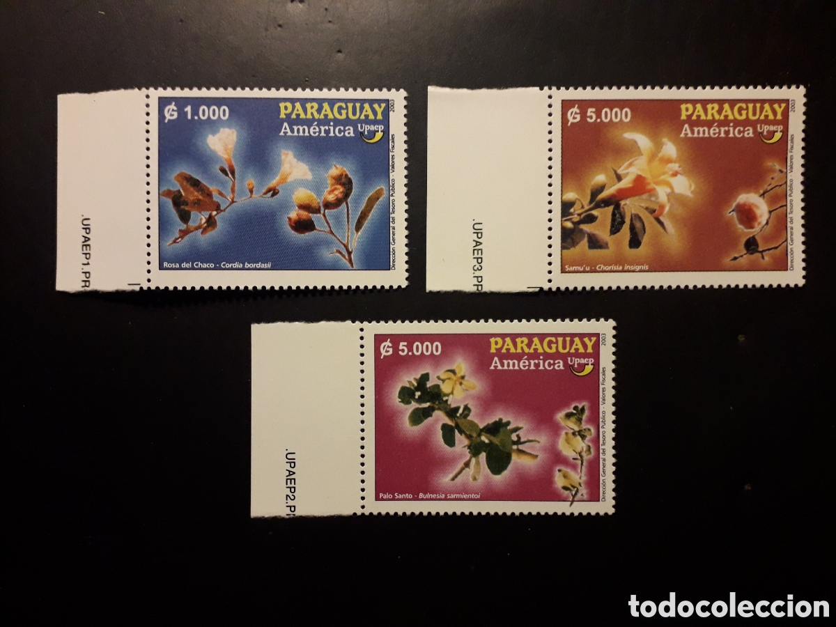 Sellos: PARAGUAY YV 2890/2 SERIE CTA NUEVA *** 2003 AM&Eacute;RICA UPAEP, FLORES, LEER DESCRIPCI&Oacute;N PEDIDO M&Iacute;NIMO 3&euro;