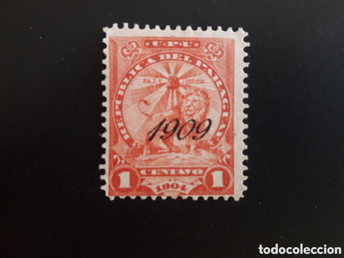 Selos: PARAGUAY YVERT 176 SELLO SUELTO USADO 1909 SOBRECARGADO PEDIDO M&Iacute;NIMO 3&euro;