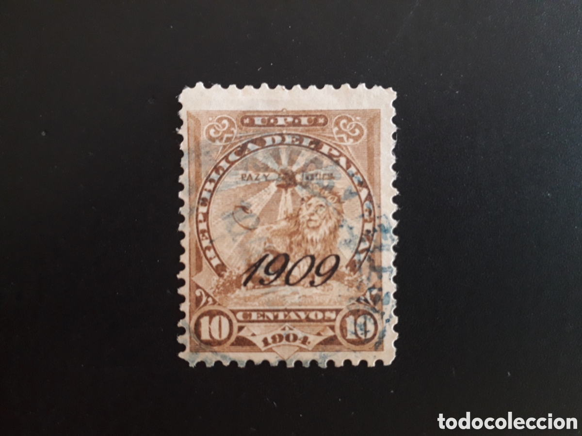 Sellos: PARAGUAY YVERT 180 SELLO SUELTO USADO 1909 SOBRECARGADO PEDIDO M&Iacute;NIMO 3&euro;