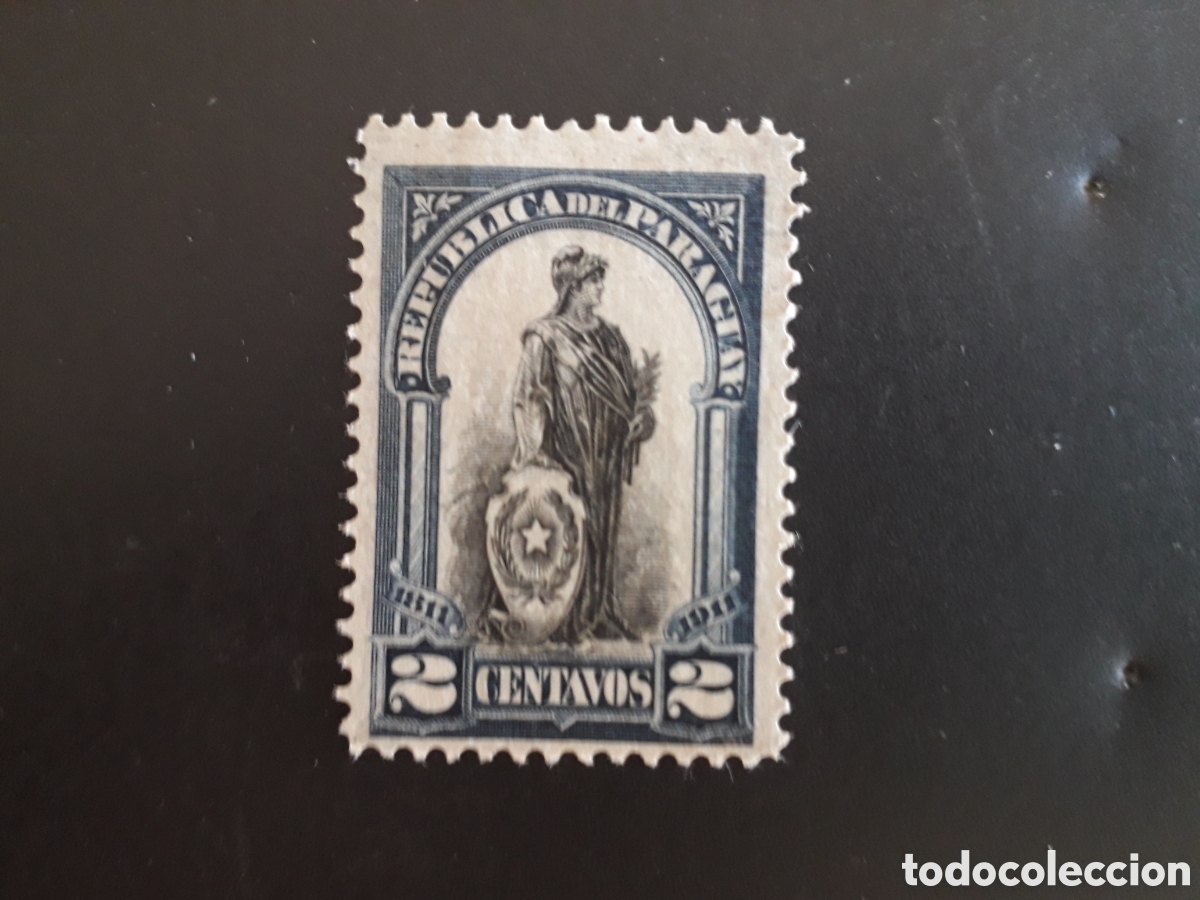 Briefmarken: PARAGUAY YVERT 193 SELLO SUELTO USADO 1911 ALEGOR&Iacute;A DE LA REP&Uacute;BLICA PEDIDO M&Iacute;NIMO 3&euro;