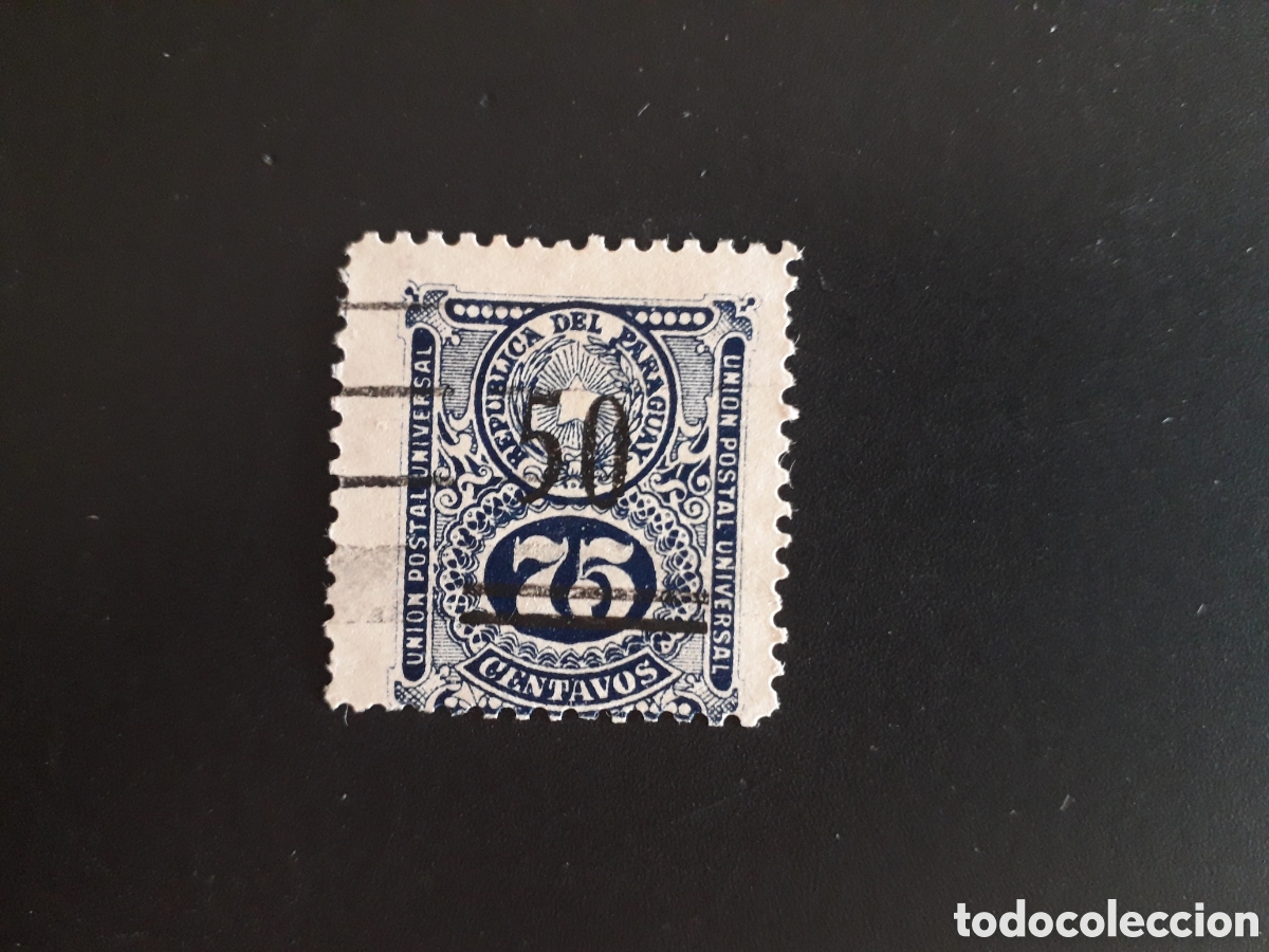 Sellos: PARAGUAY YVERT 222 SELLO SUELTO USADO 1920 SOBRECARGADO PEDIDO M&Iacute;NIMO 3&euro;