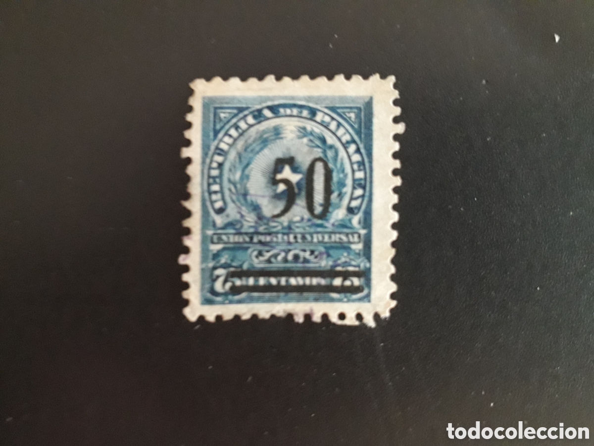 Sellos: PARAGUAY YVERT 223 SELLO SUELTO USADO 1920 SOBRECARGADO PEDIDO M&Iacute;NIMO 3&euro;