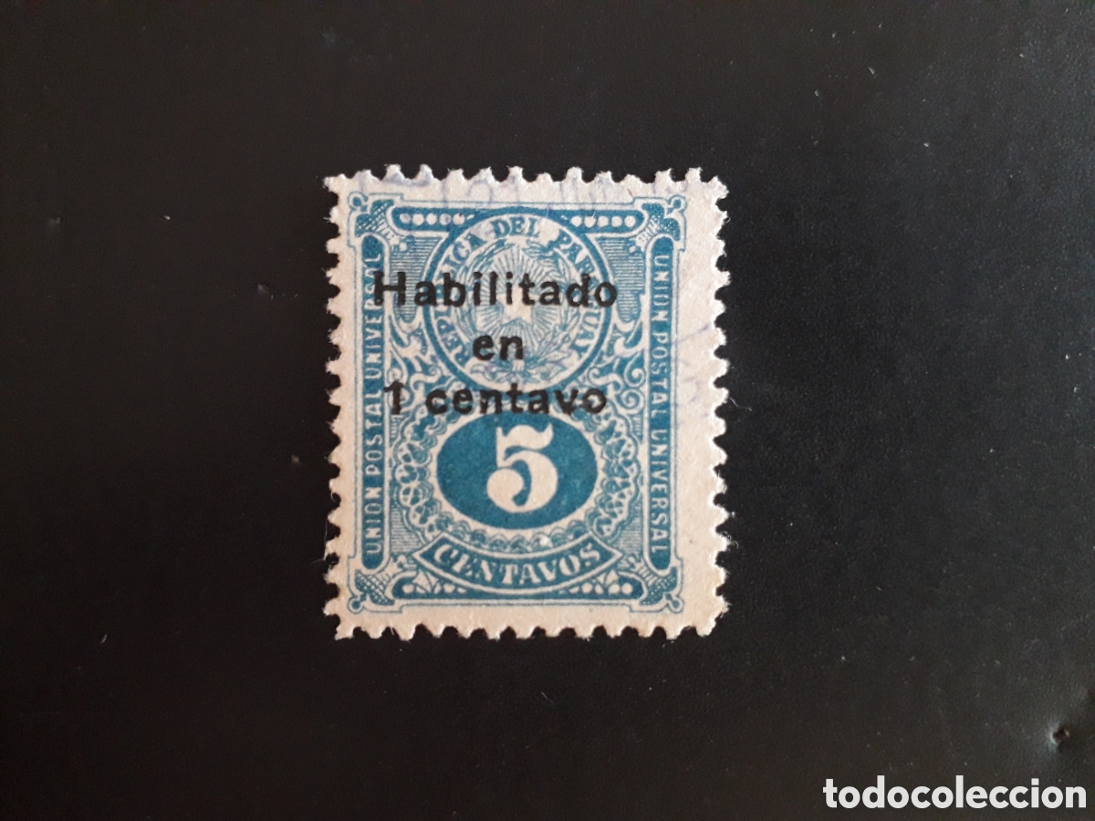 Sellos: PARAGUAY YVERT 257 SELLO SUELTO USADO 1926 SOBRECARGADO PEDIDO M&Iacute;NIMO 3&euro;