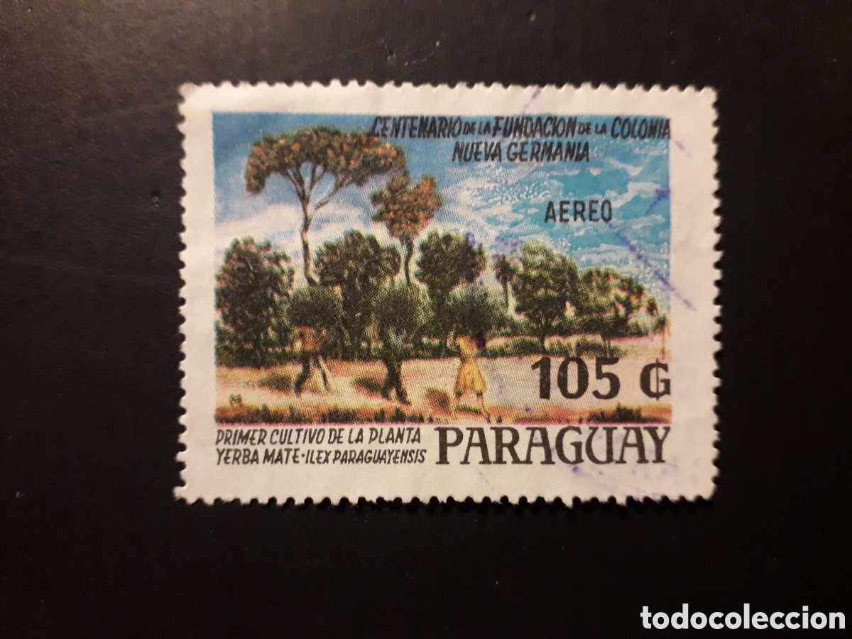 Sellos: PARAGUAY YVERT A 1090 SELLO SUELTO USADO 1988 COLONIA NUEVA GERMANIA PEDIDO M&Iacute;NIMO 3&euro;