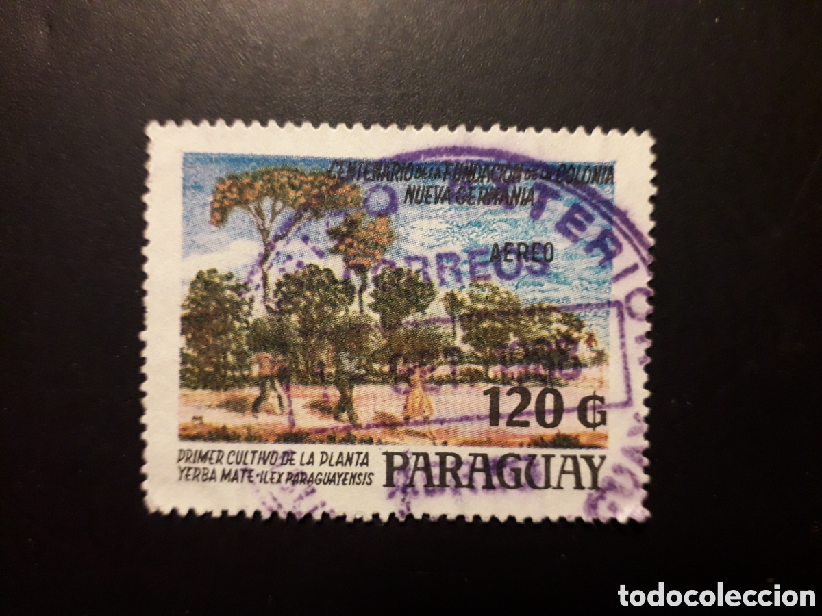 Sellos: PARAGUAY YVERT A 1091 SELLO SUELTO USADO 1988 COLONIA NUEVA GERMANIA PEDIDO M&Iacute;NIMO 3&euro;