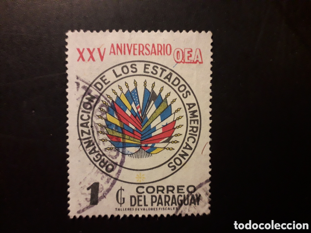 Sellos: PARAGUAY YVERT 1293 SELLO SUELTO USADO 1973 ORGANIZACI&Oacute;N ESTADOS AMERICANOS PEDIDO M&Iacute;NIMO 3&euro;
