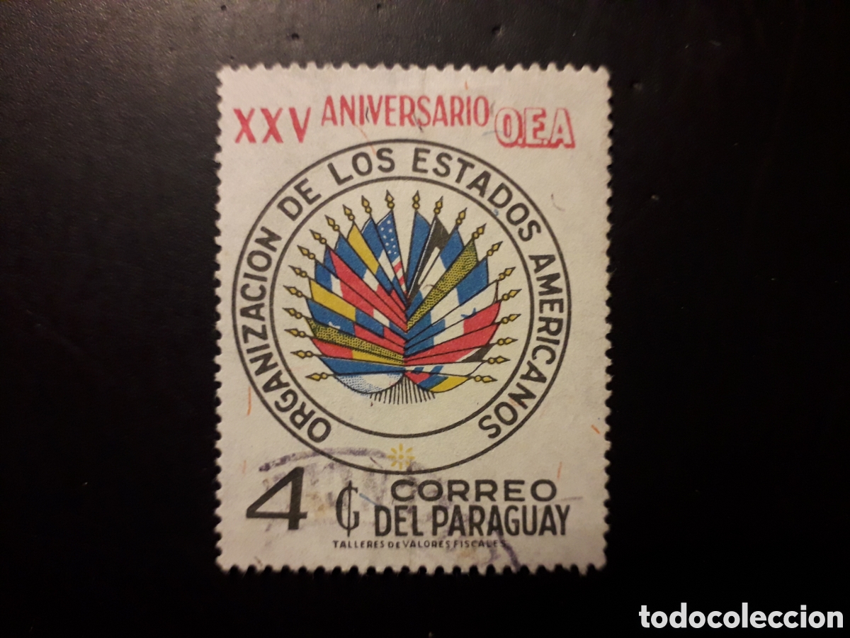 Sellos: PARAGUAY YVERT 1296 SELLO SUELTO USADO 1973 ORGANIZACI&Oacute;N ESTADOS AMERICANOS PEDIDO M&Iacute;NIMO 3&euro;