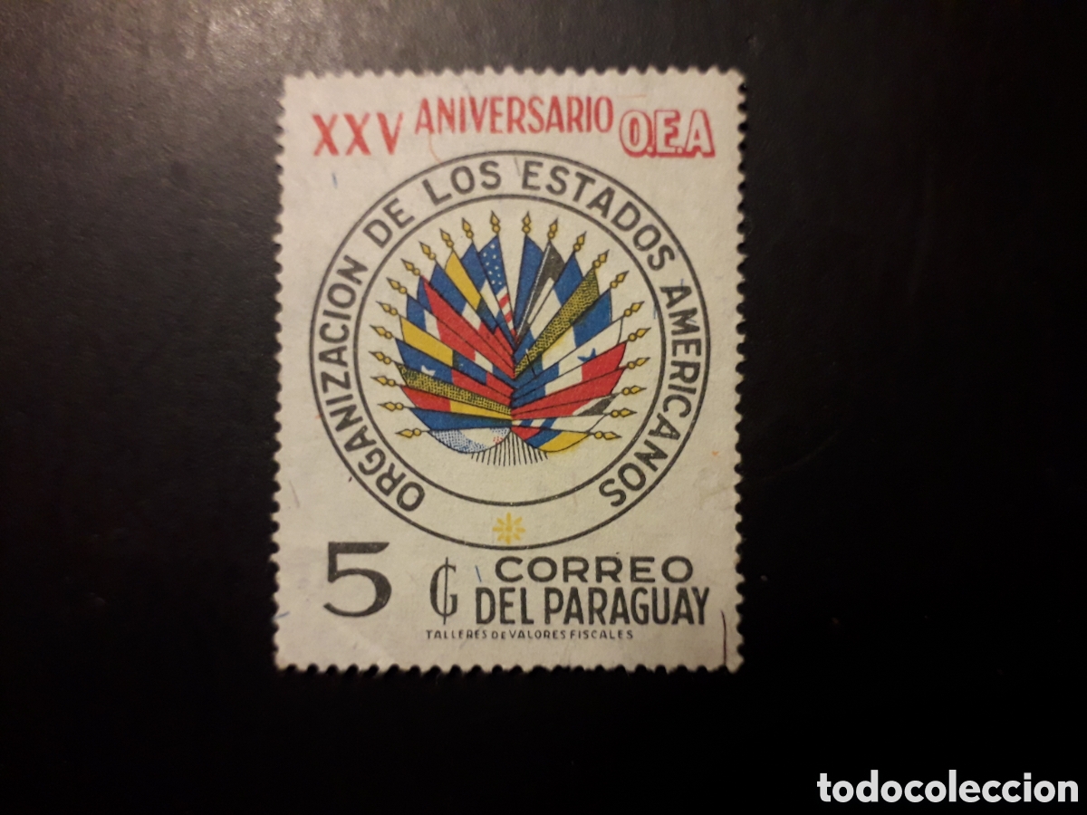 Sellos: PARAGUAY YVERT 1298 SELLO SUELTO USADO 1973 ORGANIZACI&Oacute;N ESTADOS AMERICANOS PEDIDO M&Iacute;NIMO 3&euro;