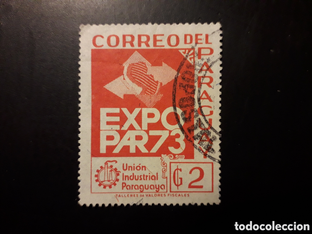 Sellos: PARAGUAY YVERT 1314 SELLO SUELTO USADO 1973 EXPOPAR 73, INDUSTRIA PEDIDO M&Iacute;NIMO 3&euro;