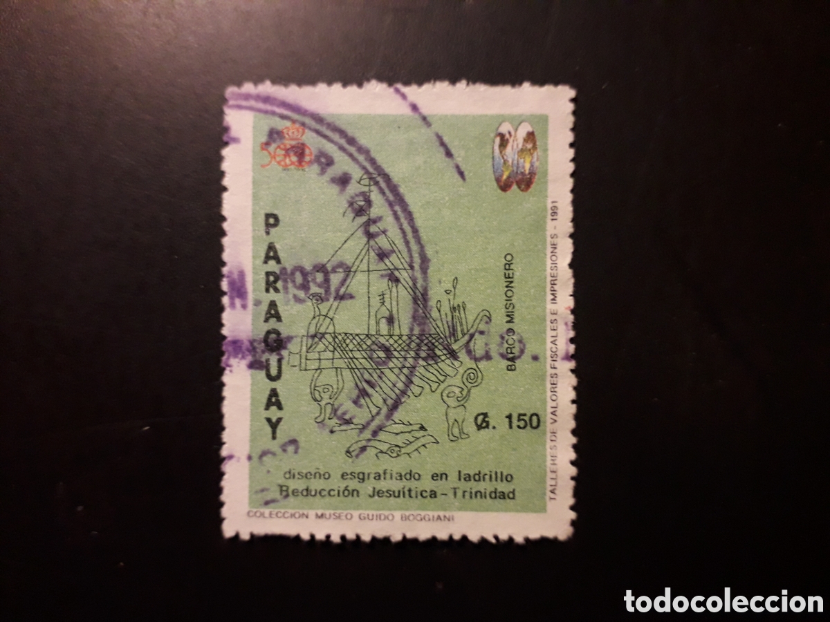 Sellos: PARAGUAY YVERT 2565 SELLO SUELTO USADO 1991 DESCUBRIMIENTO DE AM&Eacute;RICA PEDIDO M&Iacute;NIMO 3&euro;