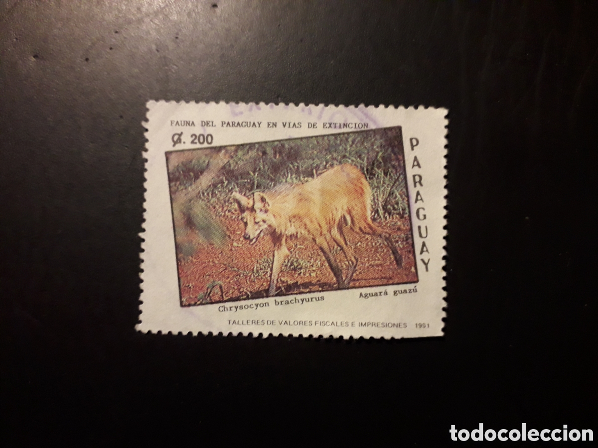 Sellos: PARAGUAY YVERT 2562 SELLO SUELTO USADO 1991 FAUNA PEDIDO M&Iacute;NIMO 3&euro;