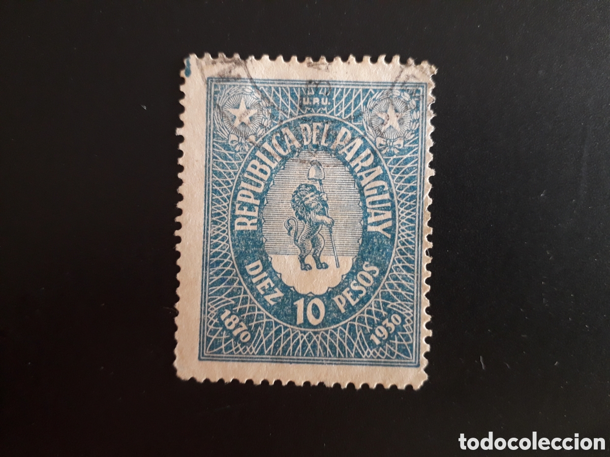 Sellos: PARAGUAY YVERT 354A SELLO SUELTO USADO 1936-39 SERVICIO POSTAL NACIONAL PEDIDO M&Iacute;NIMO 3&euro;