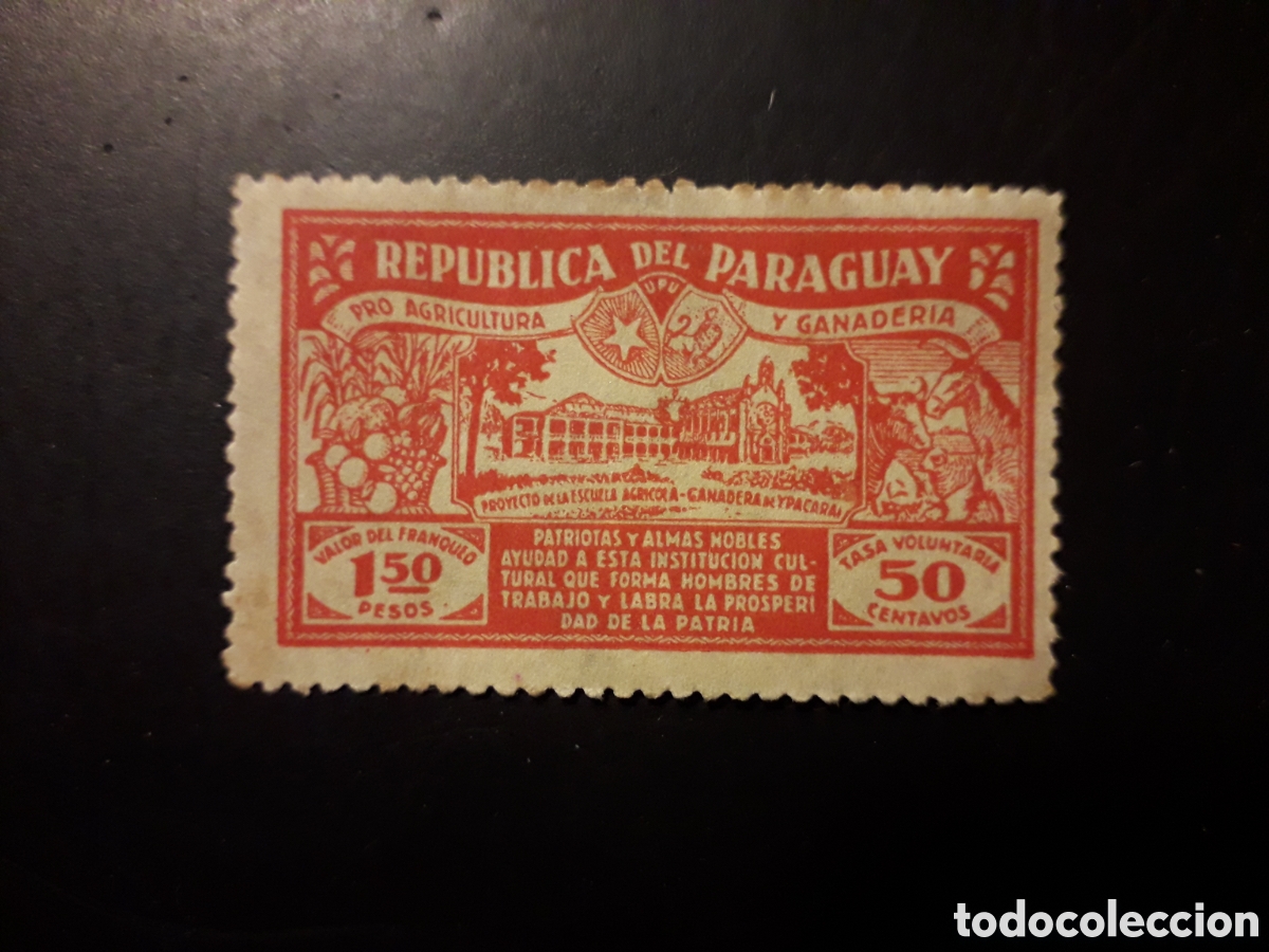 Sellos: PARAGUAY YVERT 324A SELLO SUELTO USADO 1930 AGRICULTURA Y GANADER&Iacute;A PEDIDO M&Iacute;NIMO 3&euro;