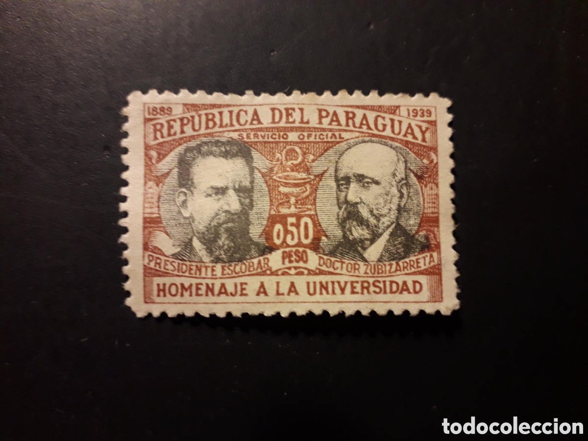 Sellos: PARAGUAY YVERT OFICIAL 92 SELLO SUELTO USADO 1940 UNIVERSIDAD DE ASUNCI&Oacute;N PEDIDO M&Iacute;NIMO 3&euro;