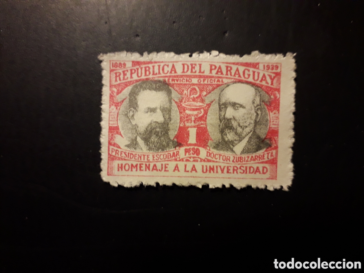 Sellos: PARAGUAY YVERT OFICIAL 93 SELLO SUELTO USADO 1940 UNIVERSIDAD DE ASUNCI&Oacute;N PEDIDO M&Iacute;NIMO 3&euro;