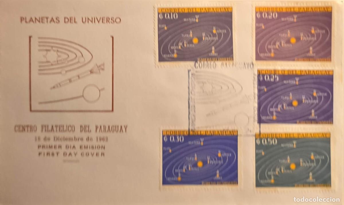 Sellos: TS) 1962, PARAGUAY, FIRST DAY COVER FEATURING AN ASTRONOMY AND SPACE EXPLORATION THEME: &rdquo;PLANETS OF