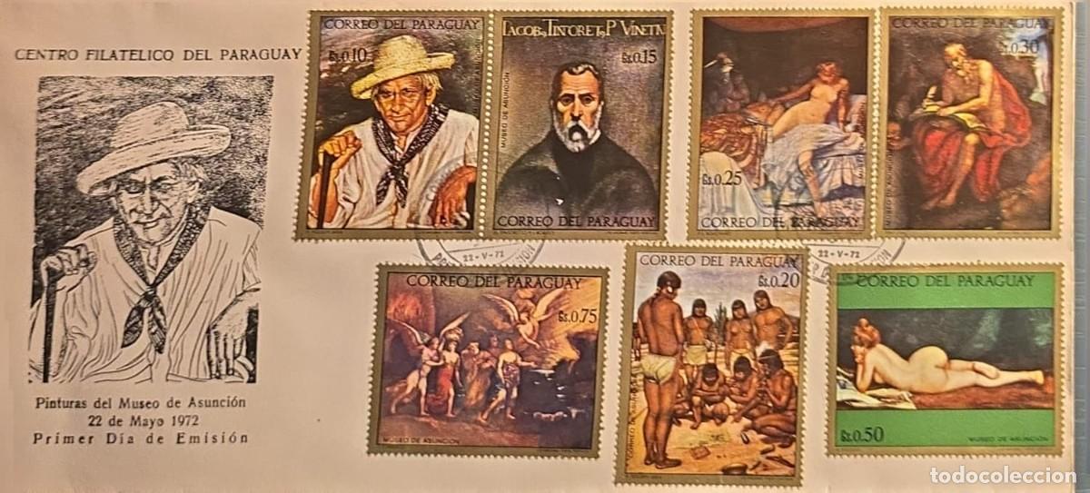 Sellos: TS) 1972, PARAGUAY, PRE-PRINTED FIRST DAY COVER, FEATURES AN ENGRAVING ON THE LEFT DEPICTING THE FIR