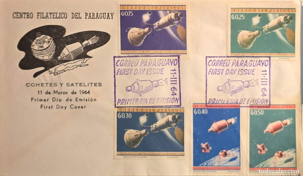 Sellos: TS) 1964, PARAGUAY, COMMEMORATIVE FIRST DAY COVER; THE UPPER LEFT BEARS THE INSCRIPTION &rdquo;CENTRO FILA