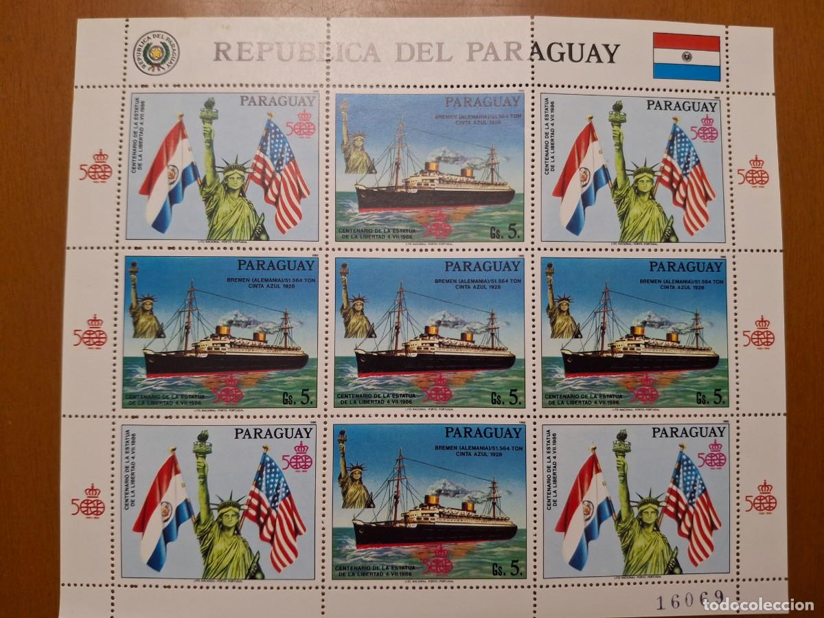Timbres: HB616 HOJITAS BLOQUE de PARAGUAY en NUEVO ideal para tematicas (leer descripcion)