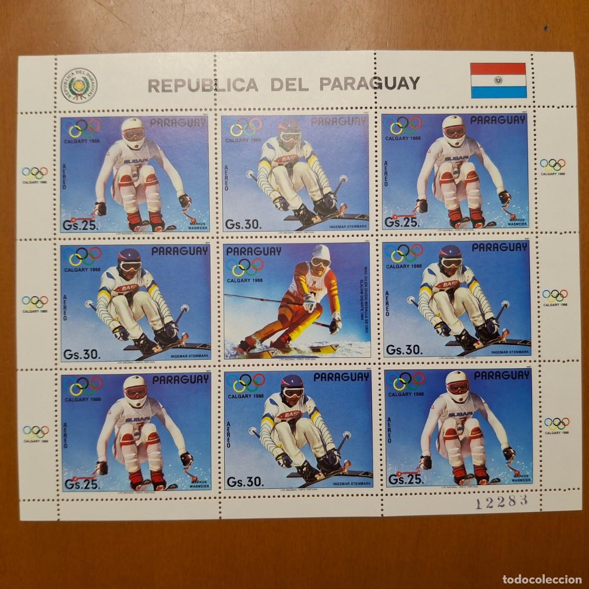 Stamps: HB626 HOJITAS BLOQUE de PARAGUAY en NUEVO ideal para tematicas (leer descripcion)