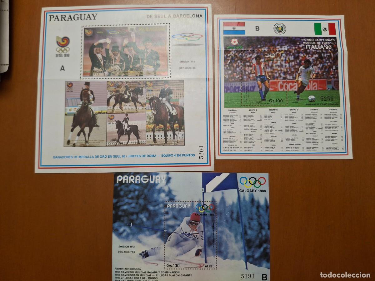Briefmarken: HB643 HOJITAS BLOQUE de PARAGUAY en NUEVO ideal para tematicas (leer descripcion)