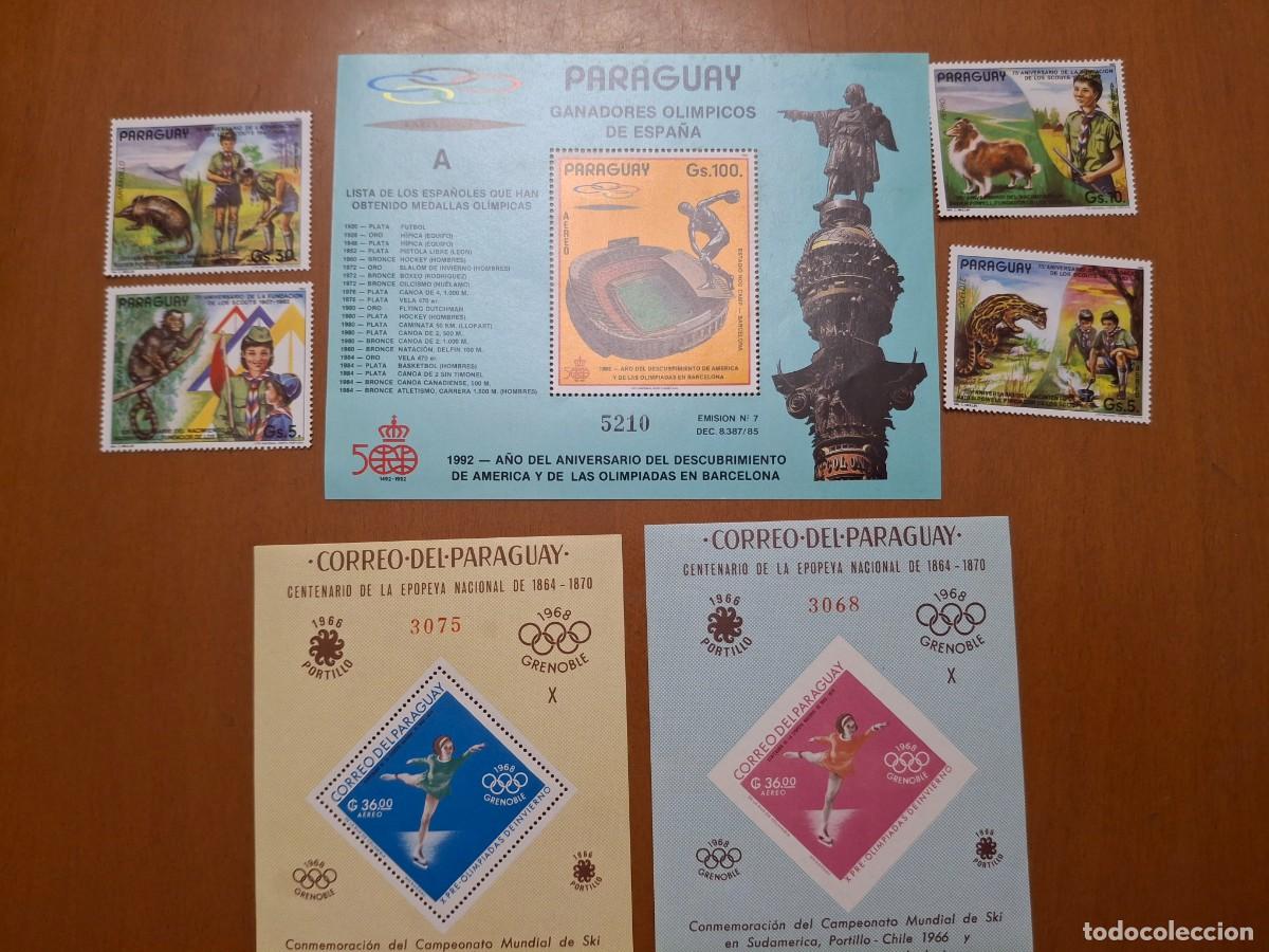 Sellos: HB645 HOJITAS BLOQUE de PARAGUAY en NUEVO ideal para tematicas (leer descripcion)