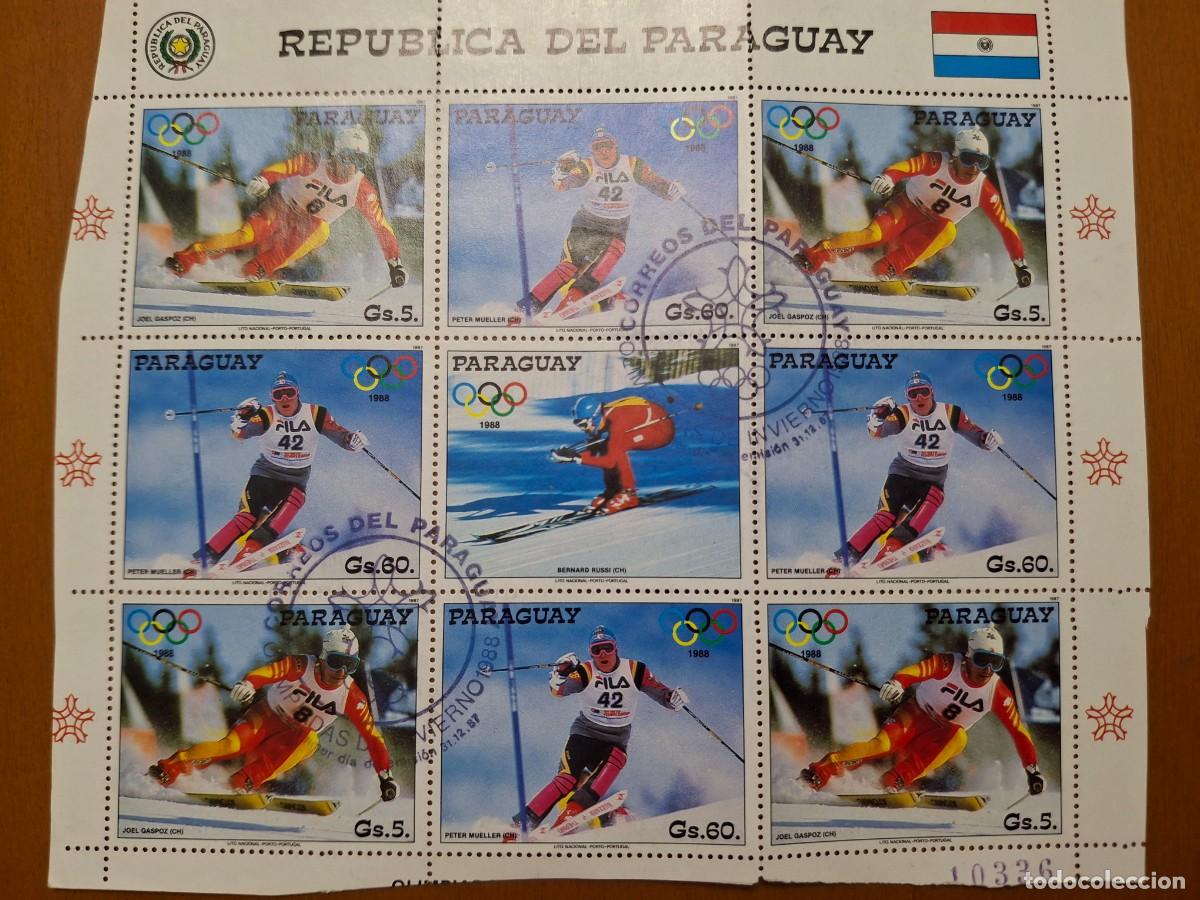 Stamps: HB646 HOJITAS BLOQUE de PARAGUAY en usado ideal para tematicas (leer descripcion)