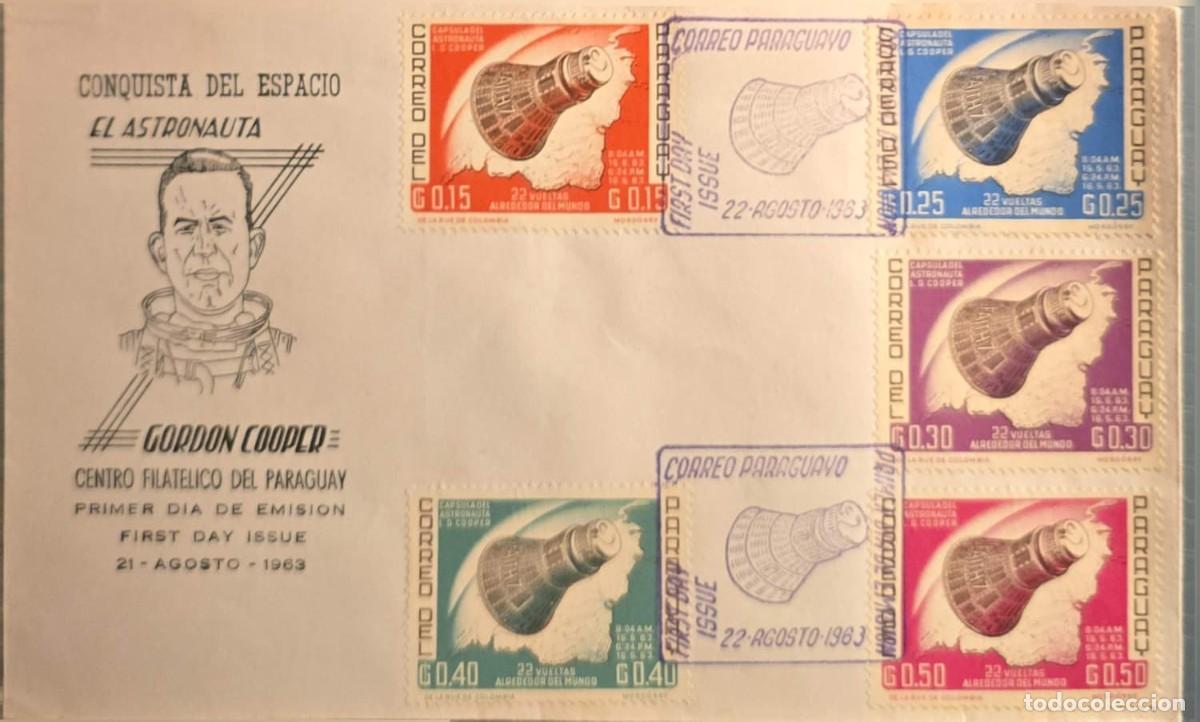 Sellos: TS) 1963, PARAGUAY, FIRST DAY COVER FROM THE &rdquo;CENTRO FILAT&Eacute;LICO DEL PARAGUAY&rdquo; COMMEMORATING THE SPAC