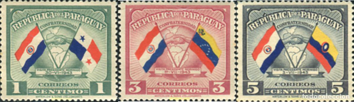 Sellos: 796566 MNH PARAGUAY 1945 VIAJES DEL PRESIDENTE MORINIGO