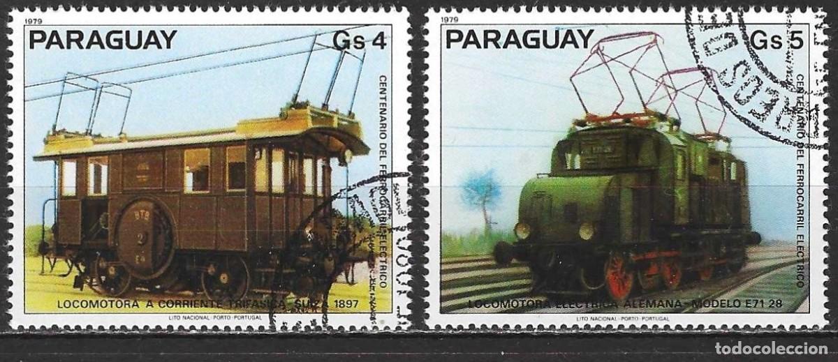 Sellos: Paraguay 1979 - Mi 3250 y 3251 - YT 1808 y 1809 - Locomotoras