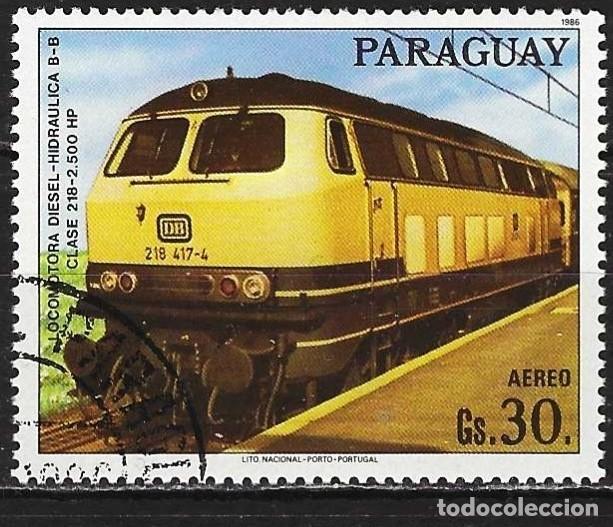 Sellos: Paraguay 1986 - Mi 4027 - YT 1027 - Locomotora Diesel