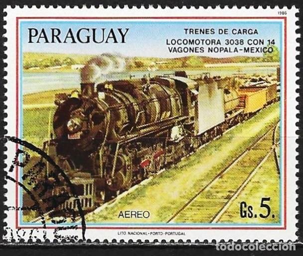 Sellos: Paraguay 1986 - Mi 3994 - YT A 980 - Locomotora ( A&eacute;reo )