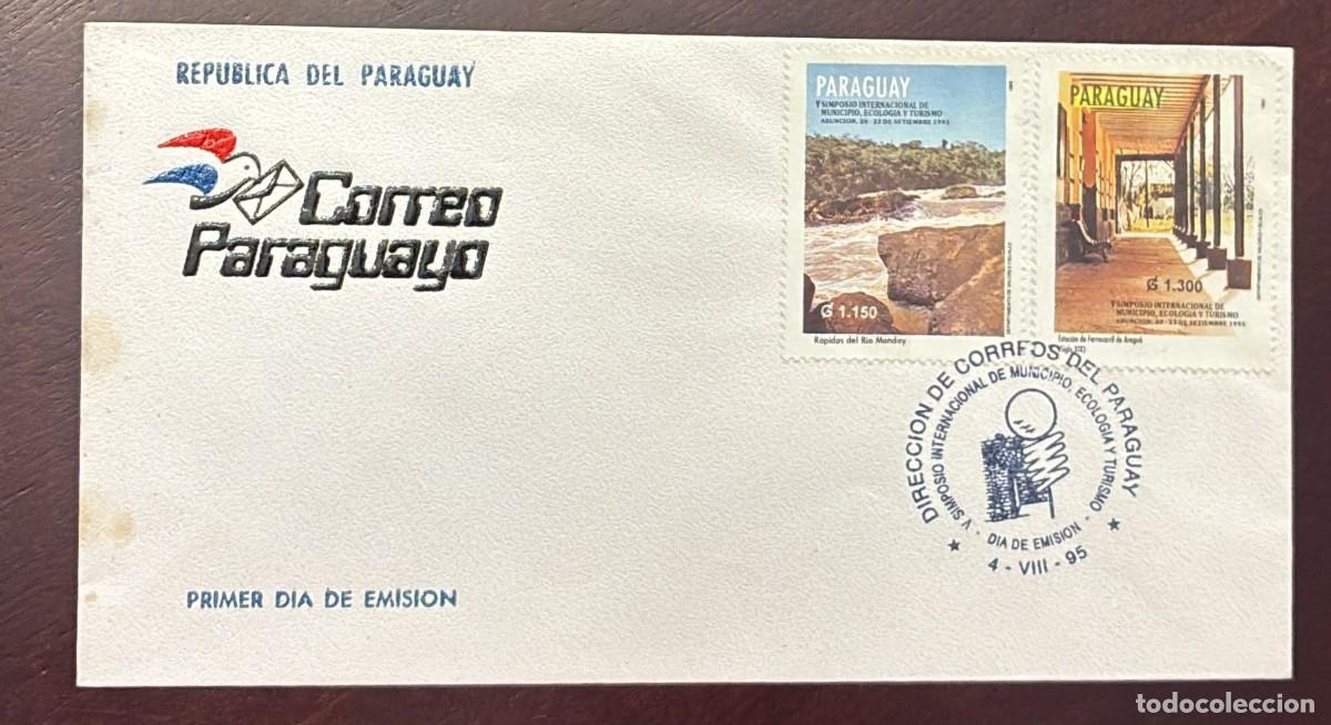 Sellos: TS.)1995, PARAGUAY, ASUNCI&Oacute;N, FIRST DAY COVER, WITH A COMMEMORATIVE PRE-PRINTED DESIGN FOR THE &rdquo;5TH