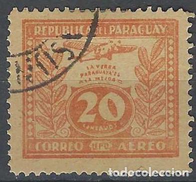 Sellos: PARAGUAY 1931 - MOTIVOS LOCALES, CORREO A&Eacute;REO - USADO