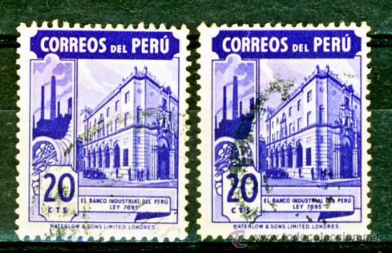 Sellos: PERU.- EL BANCO INDUSTRIAL DEL PERU.- - Foto 1