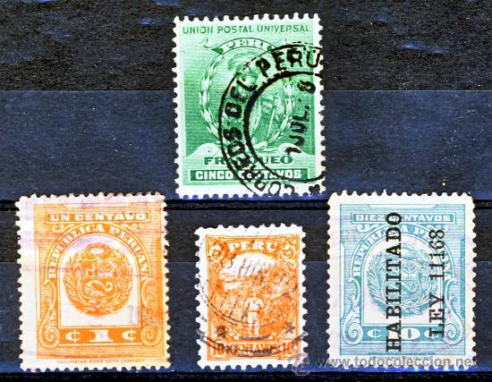 Sellos: PERU.- SELLOS ANTIGUOS DEL PERU. - Foto 1