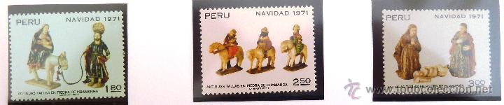 Sellos: SELLOS PERU 1971. NUEVOS. NAVIDAD. - Foto 1