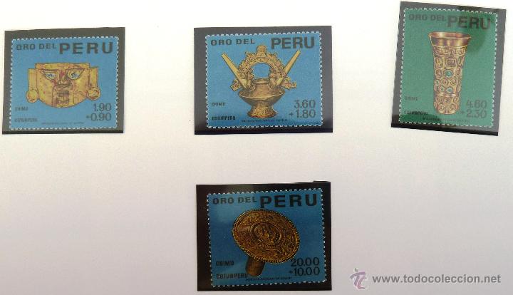 Sellos: SELLOS PERU 1966. NUEVOS. ORO DEL PERU. - Foto 1