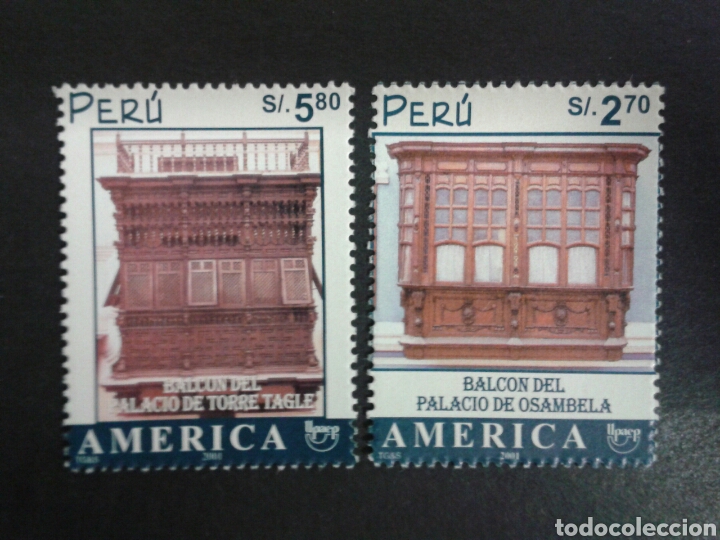 Francobolli: SELLOS DE PERÚ. YVERT 1303/4. SERIE COMPLETA NUEVA SIN CHARNELA. AMÉRICA UPAEP.