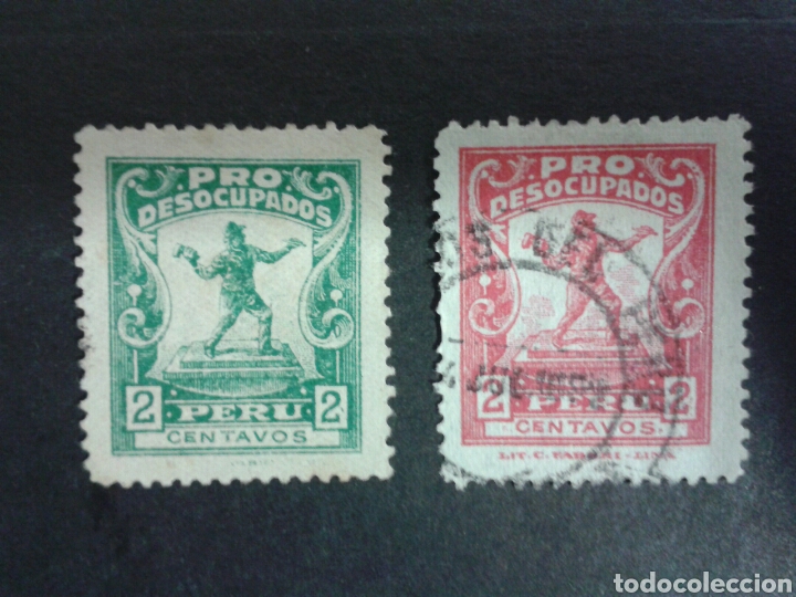 Sellos: SELLOS DE PER&Uacute;. YVERT 258/9. SERIE COMPLETA USADA. - Foto 1