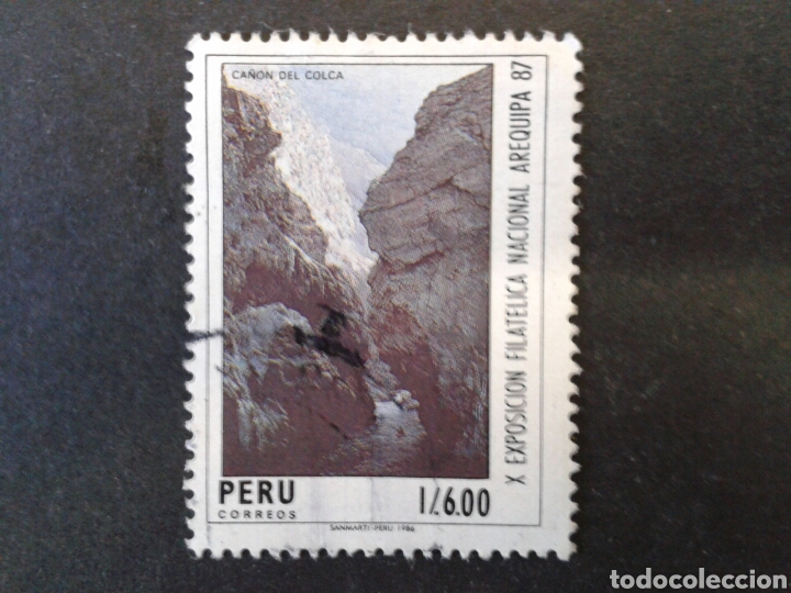 Sellos: PER&Uacute;. YVERT 859. SERIE COMPLETA USADA. - Foto 1